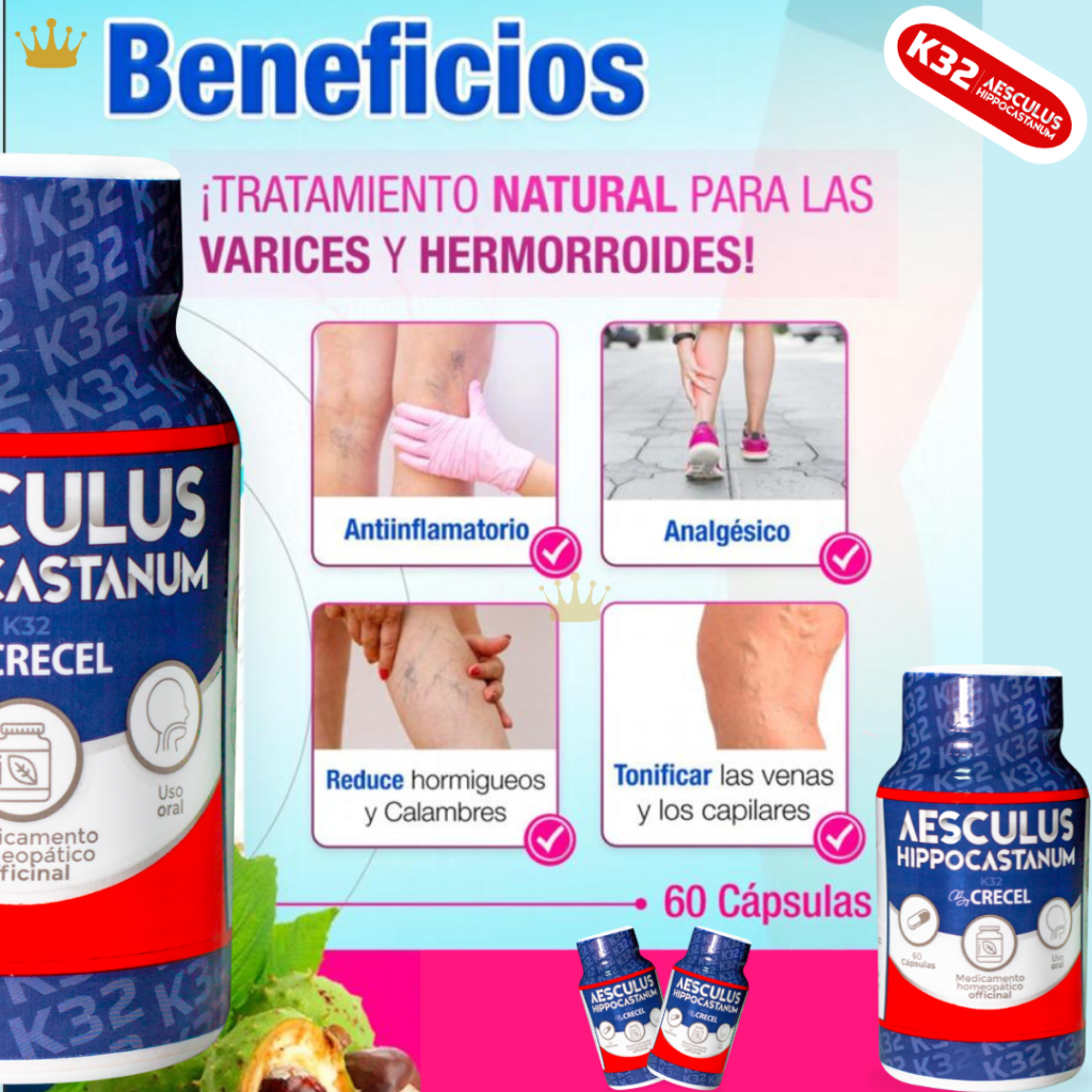 K32 – Tratamiento natural para várices y hemorroides