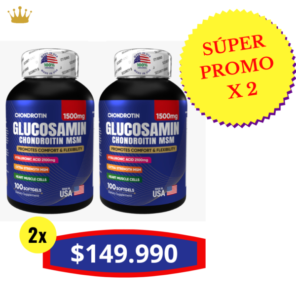 GLUCOSAMINA CON MSM Y CONDROITINA para la artrosis, artritis y osteoartritis
