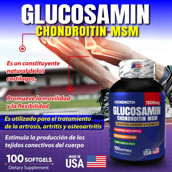 GLUCOSAMINA CON MSM Y CONDROITINA para la artrosis, artritis y osteoartritis