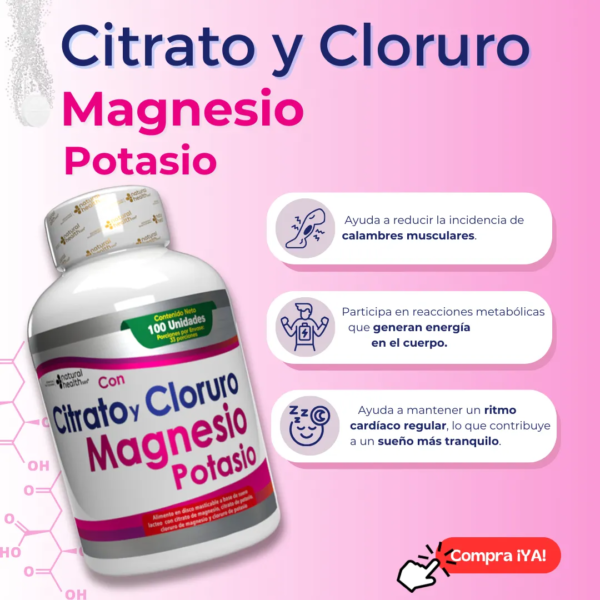 CITRATO Y CLORURO DE MAGNESIO Y POTASIO