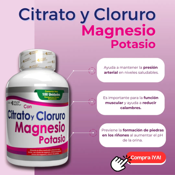 CITRATO Y CLORURO DE MAGNESIO Y POTASIO