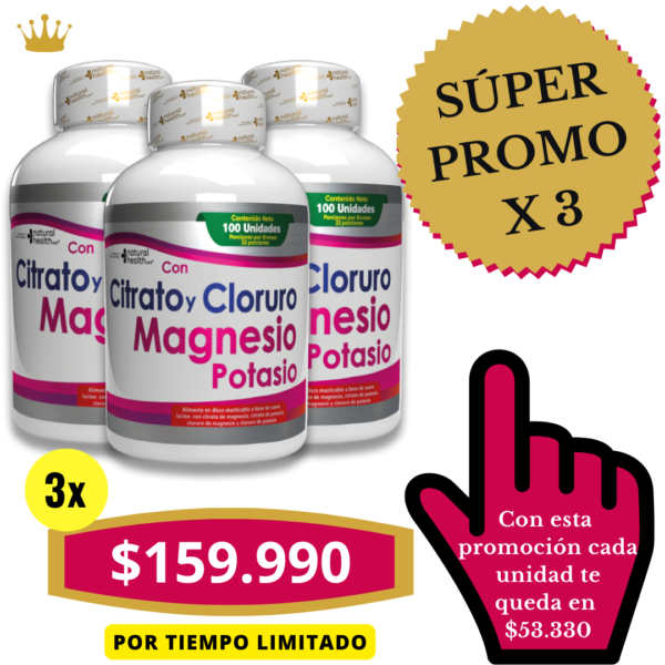 CITRATO Y CLORURO DE MAGNESIO Y POTASIO